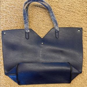 Neiman Marcus Navy blue carry tote